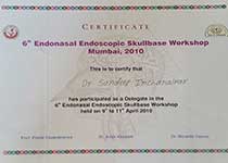 6th Endonasal Endoscopic Skullbase Workshop Mumbai, 2010